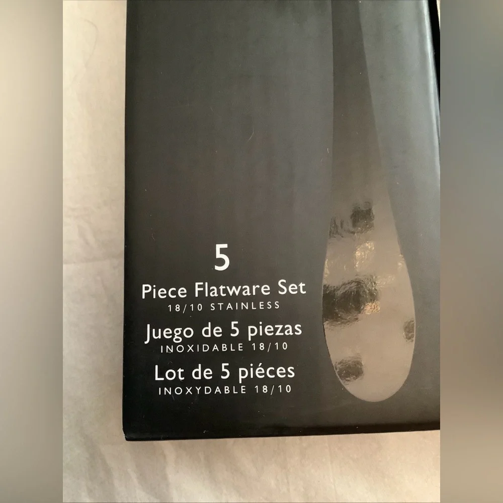 Gorham Crate & Barrel SCOOP Mirror 20-Piece Flatware Set New In Box - Picture 12 of 13